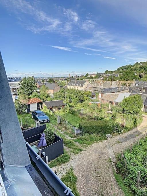 Les Mouettes. Appart Honfleur 4 Personnes Vue Pont De Normandie Exterior foto